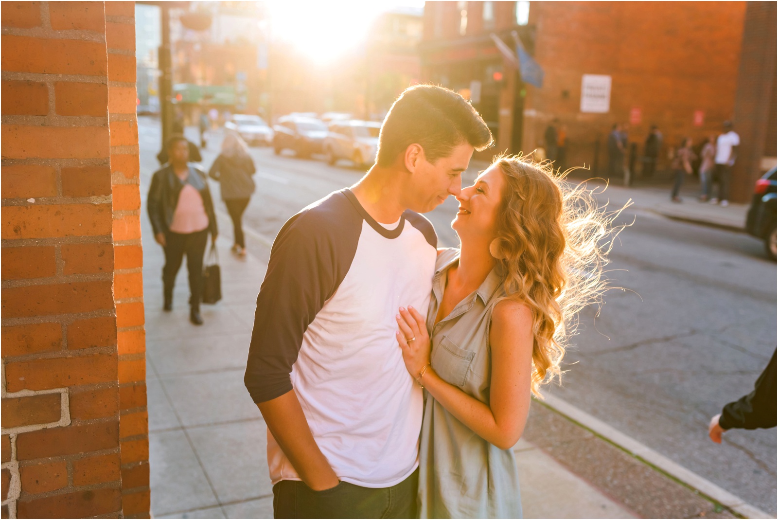 Erin Schmidt Photography | sunny Detroit engagement photo session | Metro Detroit wedding photographer