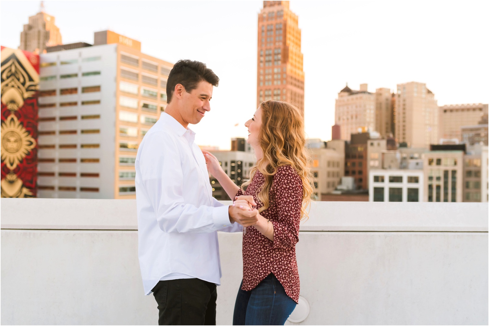Erin Schmidt Photography | sunny Detroit engagement photo session | Metro Detroit wedding photographer