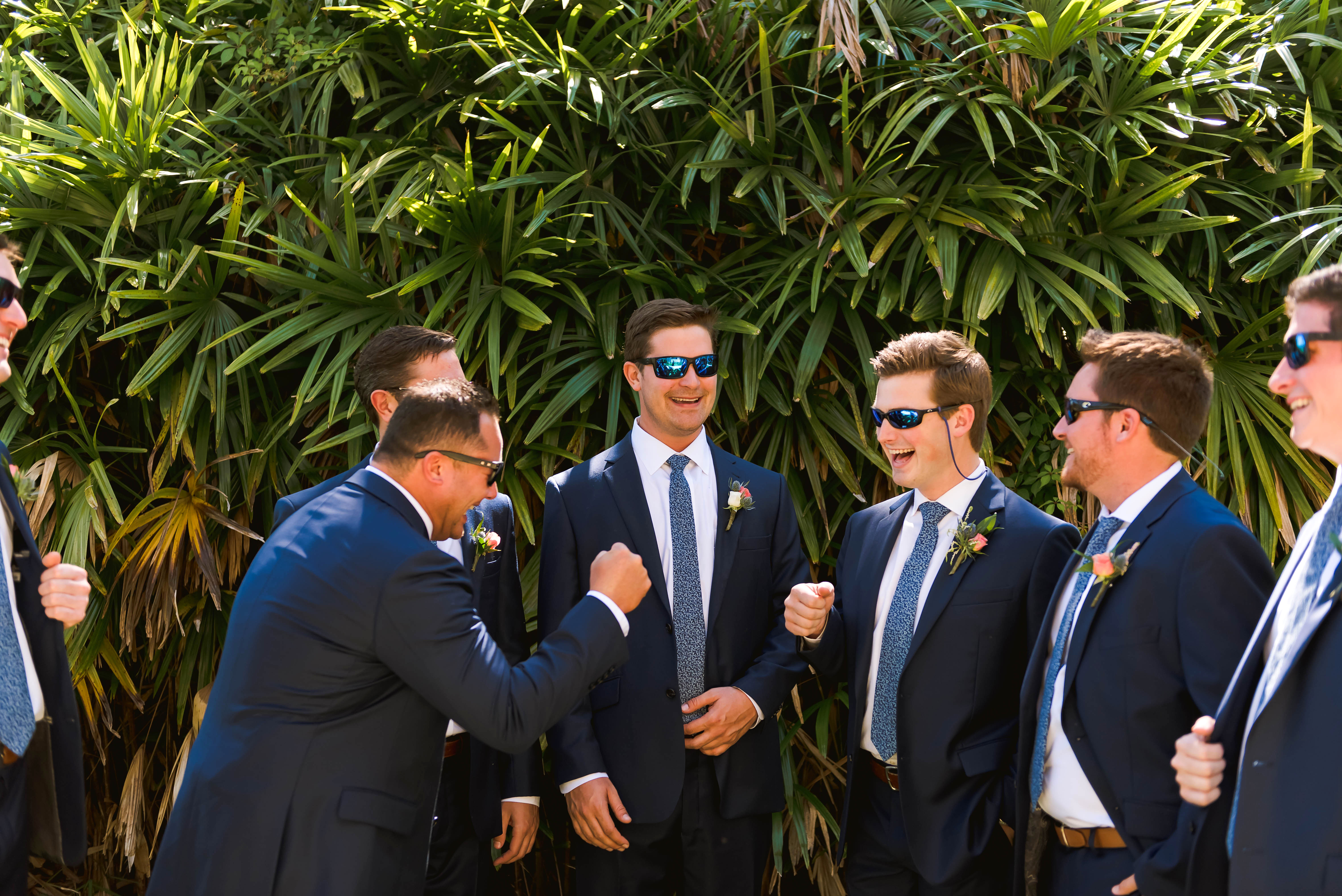 photo of groomsmen at burroughs home | erin schmidt photo | burroughs home wedding fort myers florida wedding photos