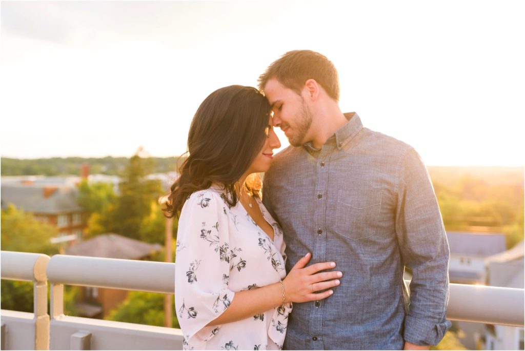 sunset ann arbor engagement session