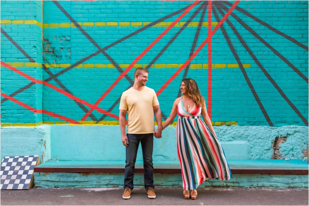 Erin Schmidt Photography engagement photos | spring Eastern Market love story | Metro Detroit wedding photographer
