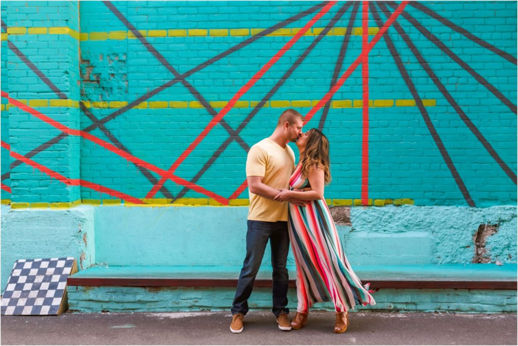 Erin Schmidt Photography engagement photos | spring Eastern Market love story | Metro Detroit wedding photographer