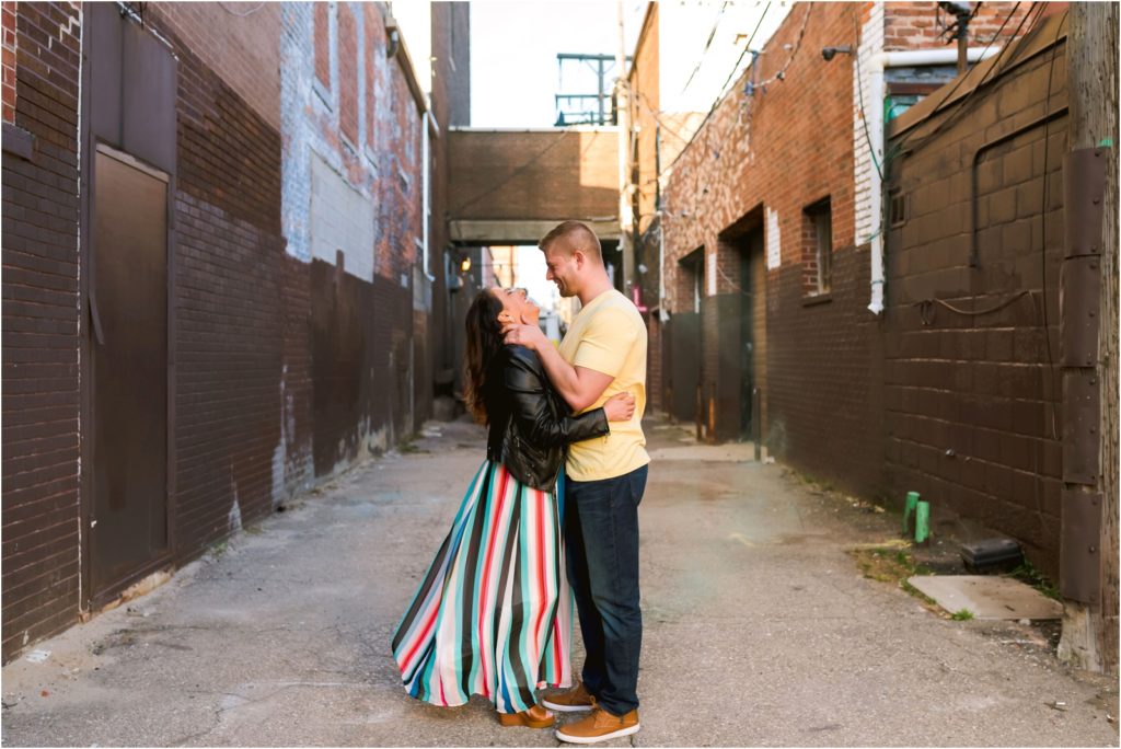 Erin Schmidt Photography engagement photos | spring Eastern Market love story | Metro Detroit wedding photographer