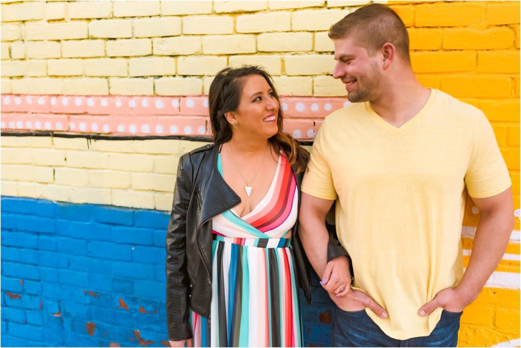 Erin Schmidt Photography engagement photos | spring Eastern Market love story | Metro Detroit wedding photographer