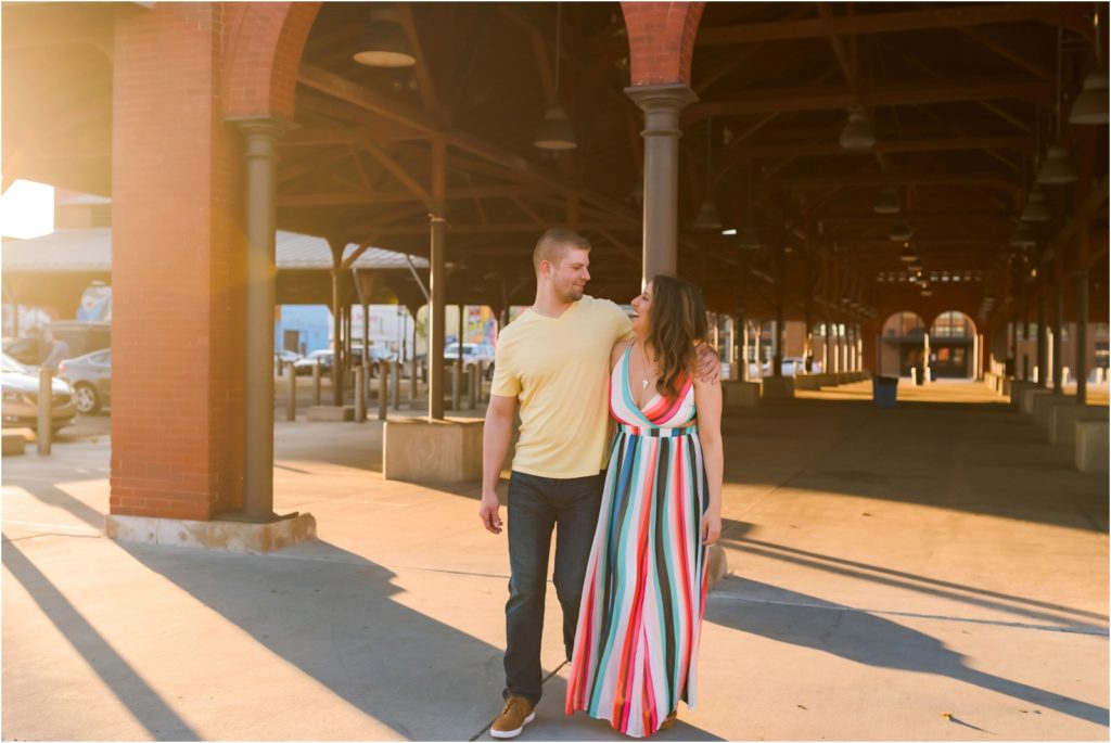 Erin Schmidt Photography engagement photos | spring Eastern Market love story | Metro Detroit wedding photographer