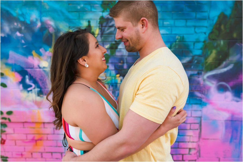 Erin Schmidt Photography engagement photos | spring Eastern Market love story | Metro Detroit wedding photographer