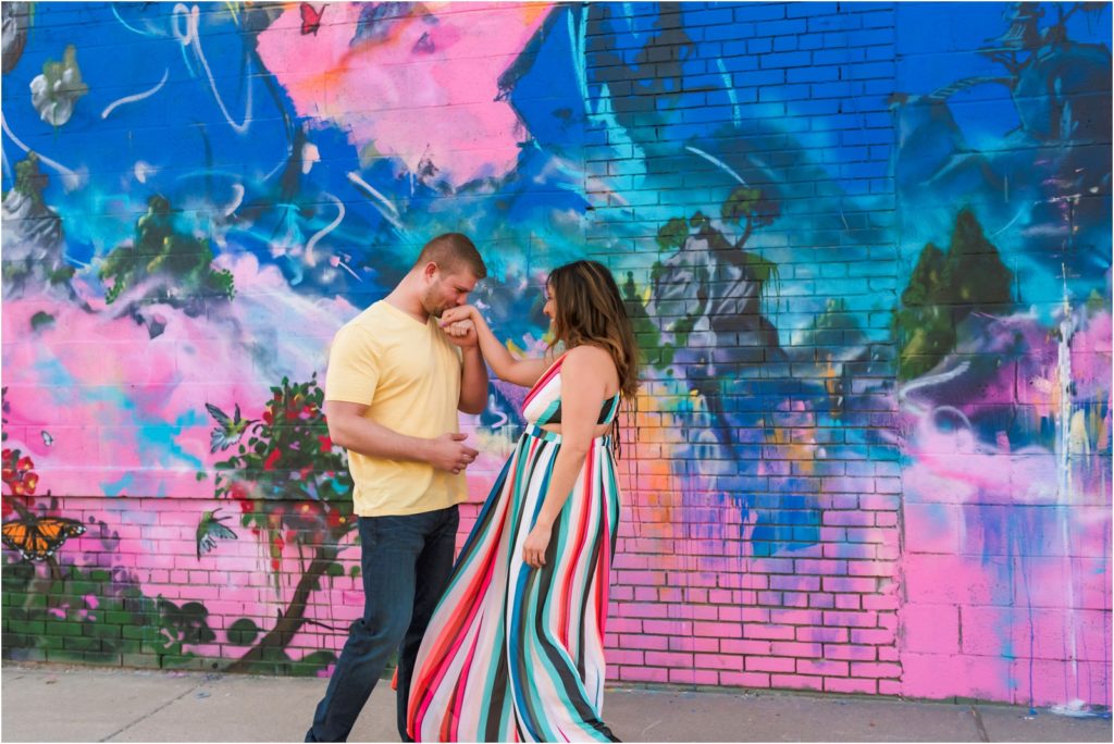 Erin Schmidt Photography engagement photos | spring Eastern Market love story | Metro Detroit wedding photographer