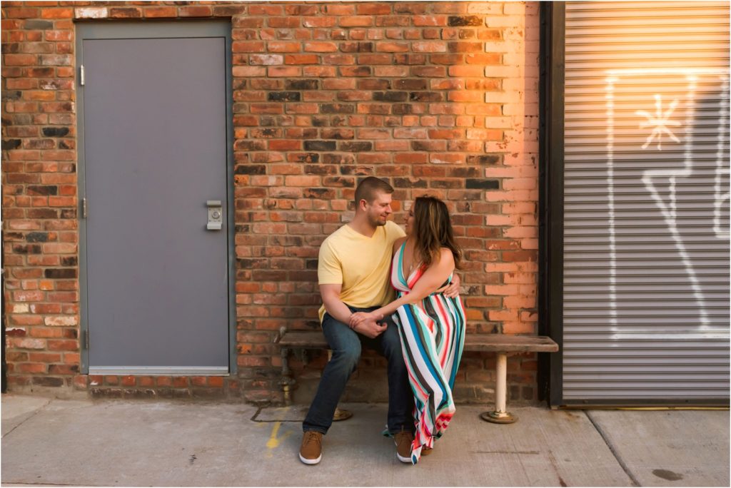 Erin Schmidt Photography engagement photos | spring Eastern Market love story | Metro Detroit wedding photographer