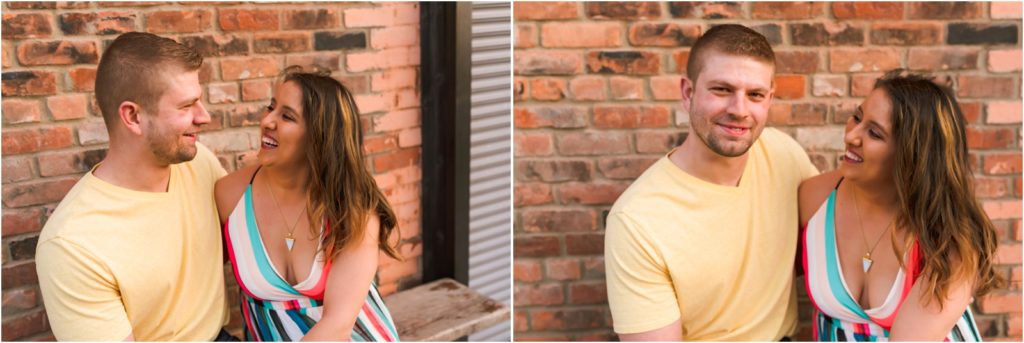 Erin Schmidt Photography engagement photos | spring Eastern Market love story | Metro Detroit wedding photographer