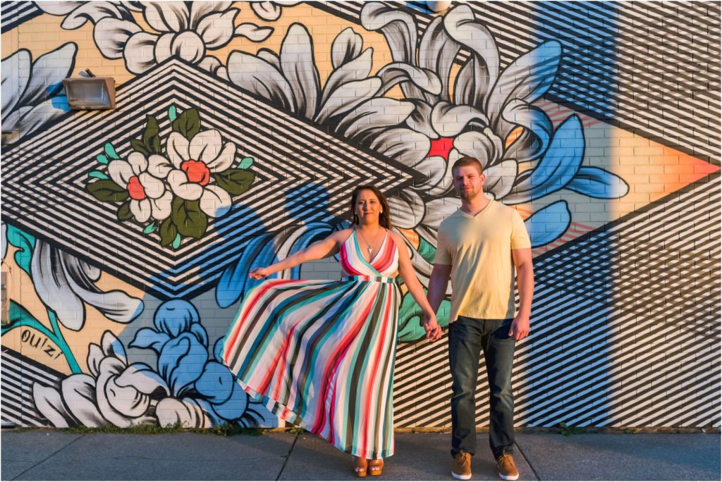 Erin Schmidt Photography engagement photos | spring Eastern Market love story | Metro Detroit wedding photographer