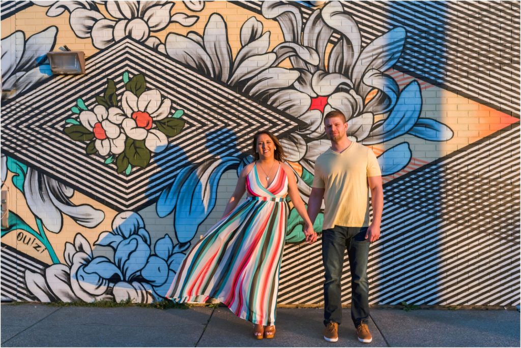 Erin Schmidt Photography engagement photos | spring Eastern Market love story | Metro Detroit wedding photographer