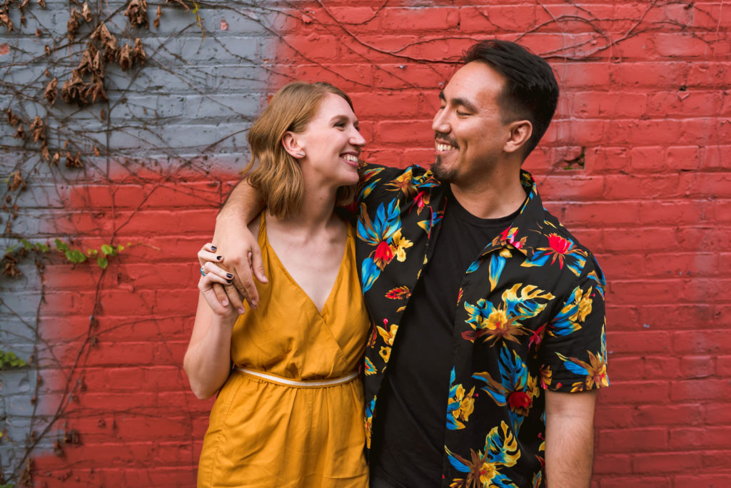Erin Schmidt Photography | Metro Detroit wedding photographer | fall Eastern Market engagement