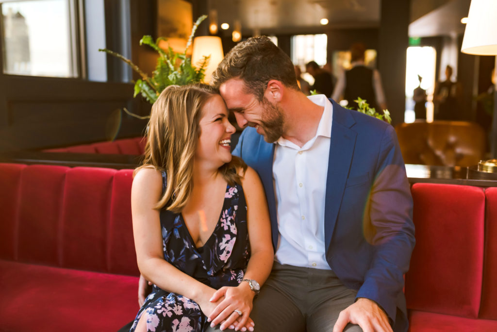 Erin Schmidt Photography | Metro Detroit wedding photographer | Monarch Club Detroit engagement photos