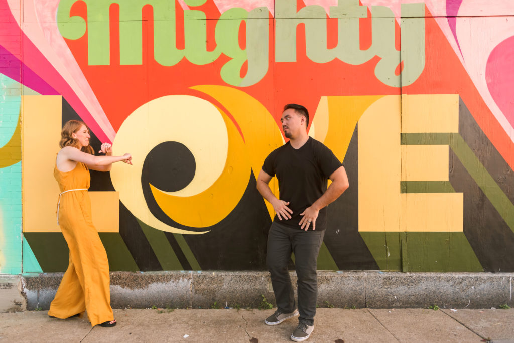 Erin Schmidt Photography | Metro Detroit wedding photographer | fall Eastern Market engagement