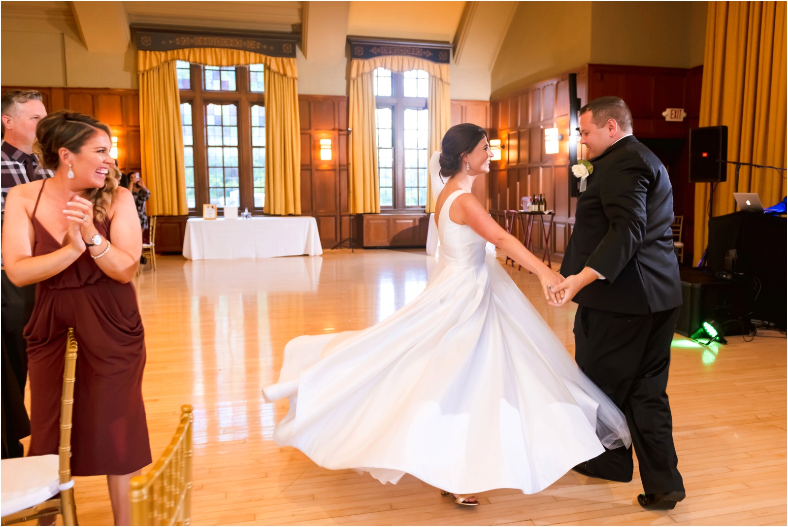 Erin Schmidt Photography | summer Michigan League wedding | Metro Detroit wedding photographer