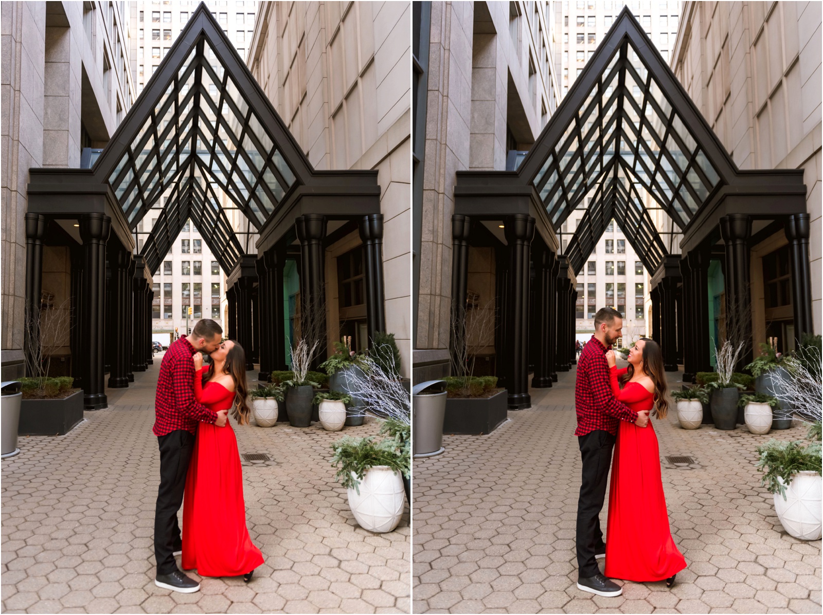 Erin Schmidt photography | Detroit holiday engagement session | Metro Detroit wedding photographer