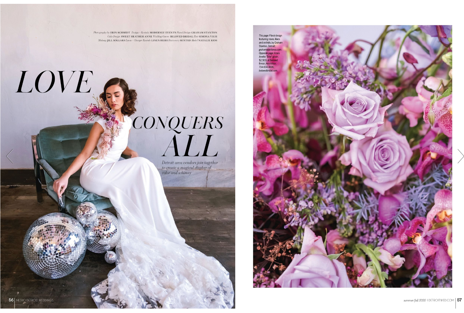 Erin Schmidt Photography | Cover Girl Metro Detroit Weddings Magazine | Metro Detroit wedding photographer