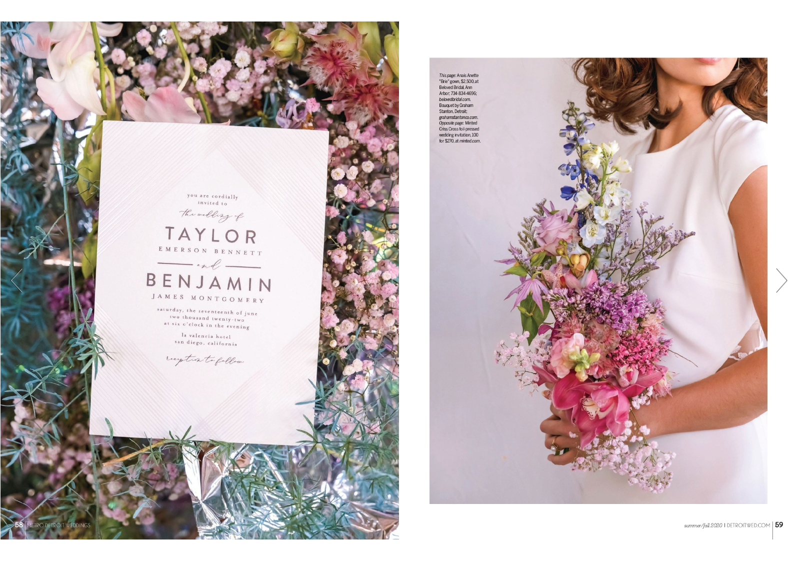Erin Schmidt Photography | Cover Girl Metro Detroit Weddings Magazine | Metro Detroit wedding photographer