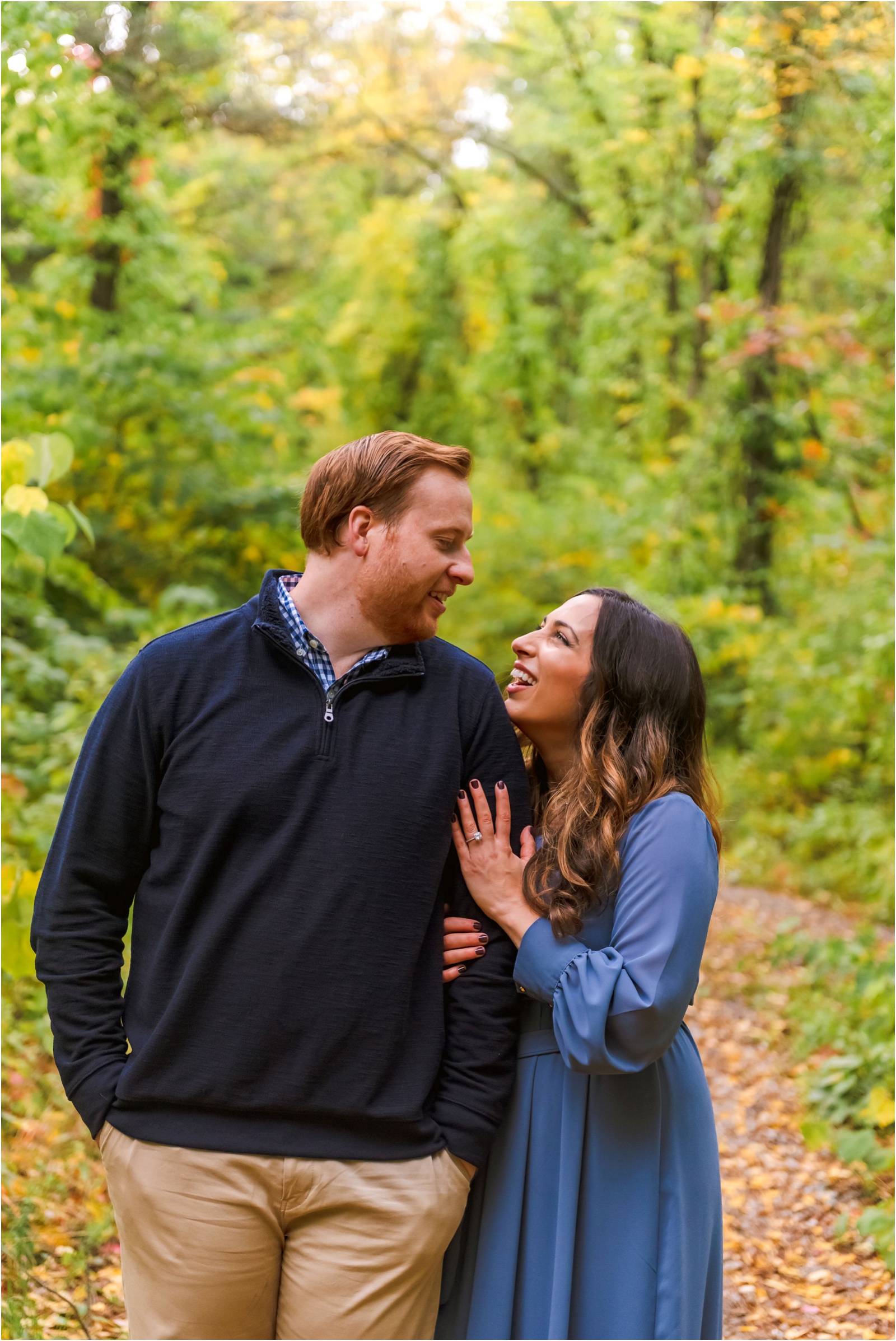 Erin Schmidt Photography | Michigan forest engagement | Detroit wedding photographer