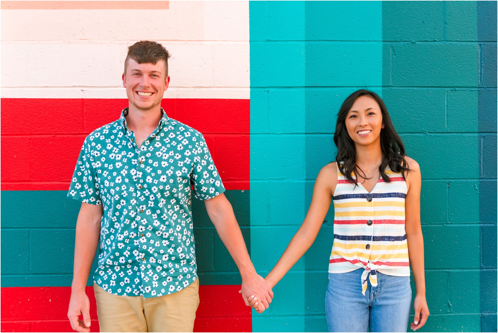 Erin Schmidt Photography | colorful Eastern Market summer engagement | Metro Detroit wedding photographer