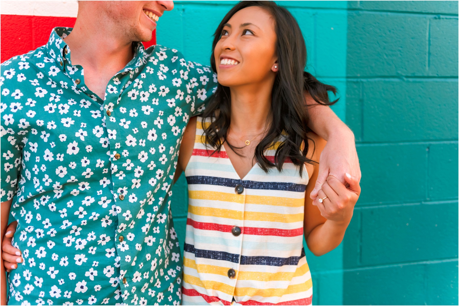 Erin Schmidt Photography | colorful Eastern Market summer engagement | Metro Detroit wedding photographer