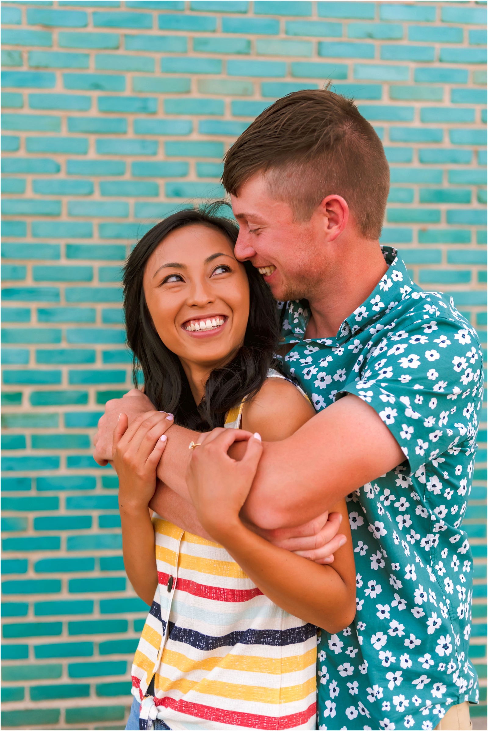 Erin Schmidt Photography | colorful Eastern Market summer engagement | Metro Detroit wedding photographer